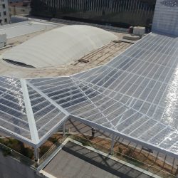 plato avm polikarbon çatı uygulaması